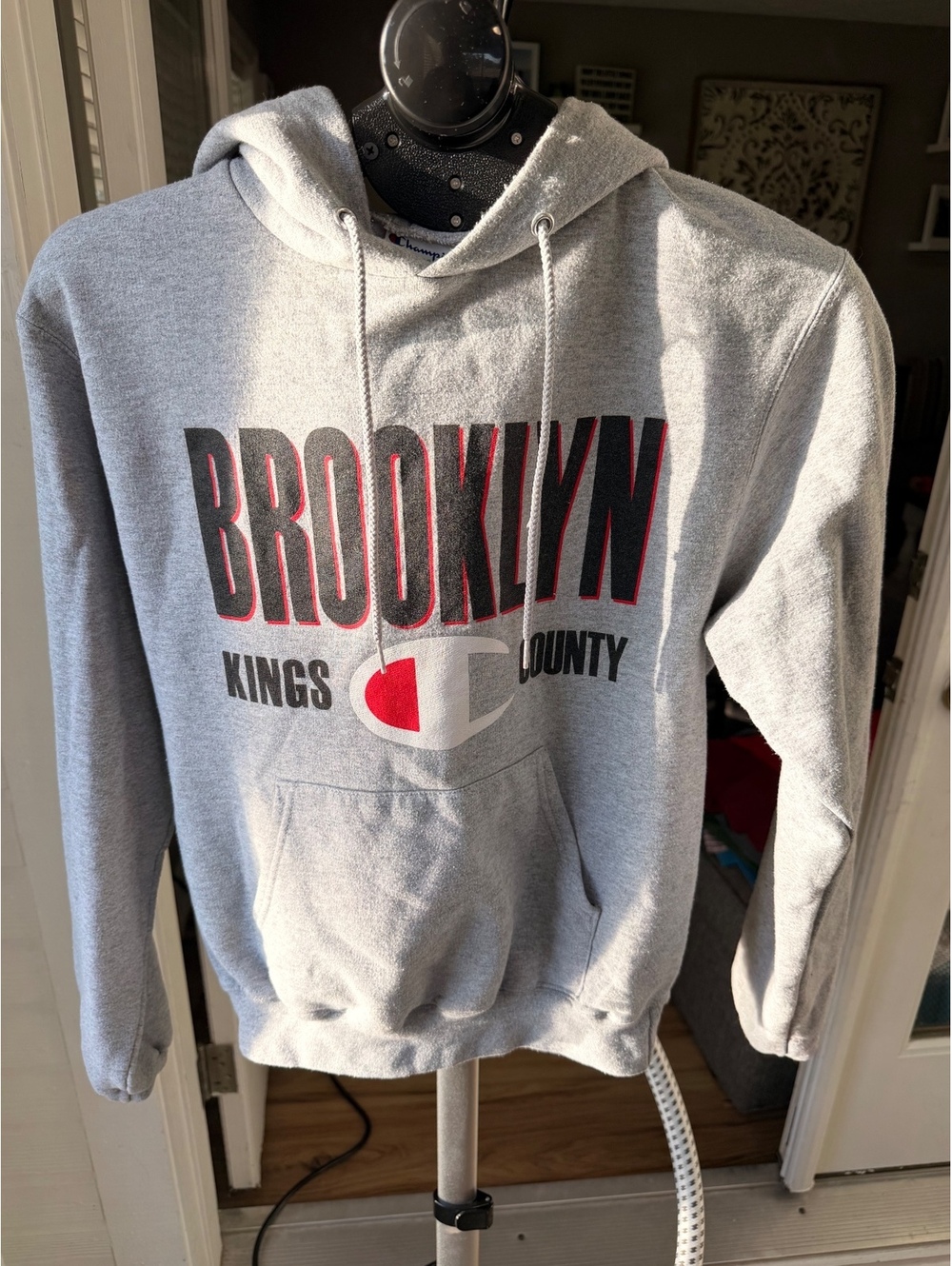 Champion Brooklyn County gray hoodie